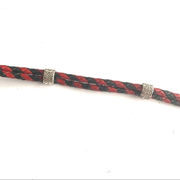 ❗️$5 CLEARANCE ❗️Brighton thin red and black braided belt - Picture 6 of 9